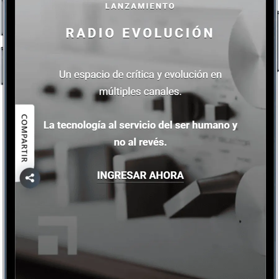 Sitio de Simón Levy (Medios) mostrado en dispositivo